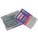 Forgefix Multi Purpose Zinc Plated Screws - 4mm, 40mm, Pack of 20