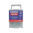 Forgefix Multi Purpose Zinc Plated Screws - 5mm, 40mm, Pack of 15