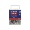 Forgefix A2 Stainless Steel Nuts and Washers - M6, Pack of 20
