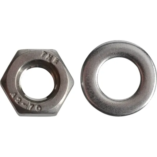 Forgefix A2 Stainless Steel Nuts and Washers - M6, Pack of 20