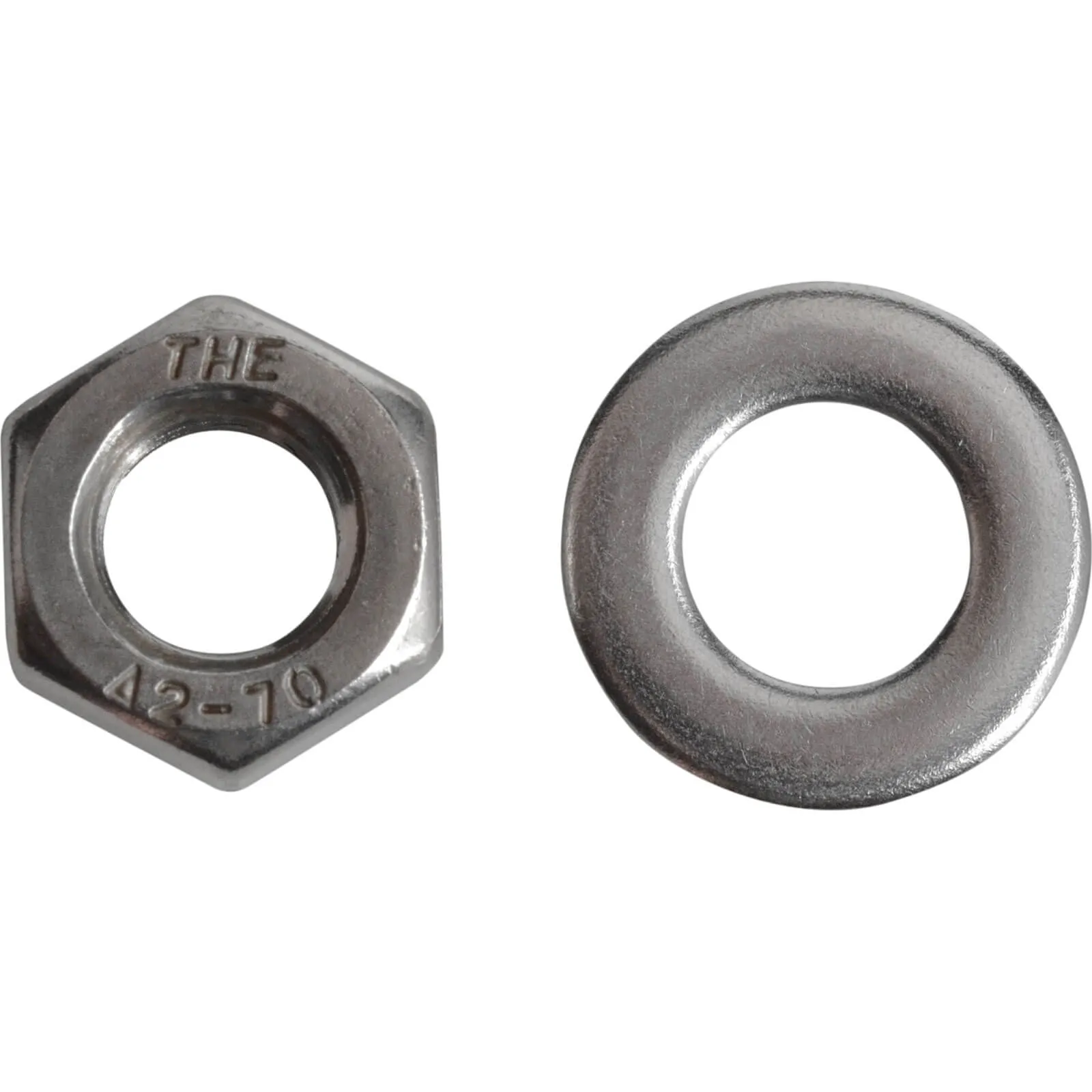 Forgefix A2 Stainless Steel Nuts and Washers - M8, Pack of 12