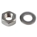 Forgefix A2 Stainless Steel Nuts and Washers - M10, Pack of 8