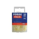 Forgefix Pozi Screw Cover Caps - Cream, Pack of 50