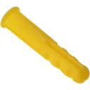 Forgefix Plastic Expansion Wall Plugs Yellow - Pack of 60