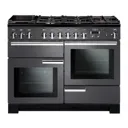 Rangemaster Professional Deluxe PDL110DFFSLC Freestanding Dual fuel Range cooker with Gas Hob