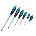 BlueSpot 6 Piece Hex Bolster Phillips and Slotted Screwdriver Set