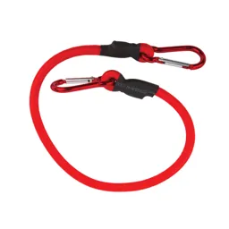 Bluespot Snap Clip Elastic Bungee Cord - 600mm, Red, Pack of 1