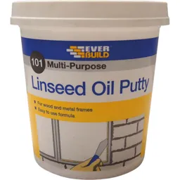 Everbuild Multi Purpose Linseed Oil Putty - Natural, 1000g
