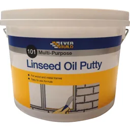 Everbuild Multi Purpose Linseed Oil Putty - Natural, 5000g