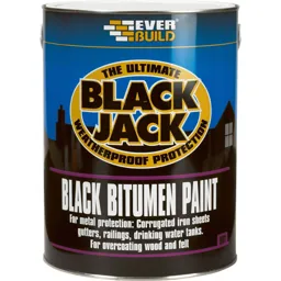 Everbuild Bitumen Paint - Black, 1l