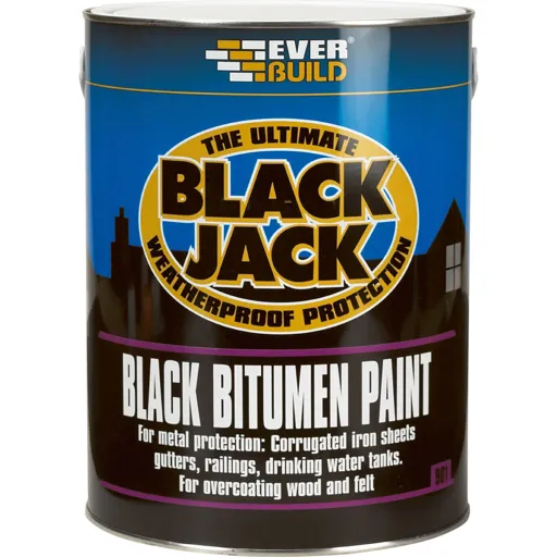 Everbuild Bitumen Paint - Black, 1l