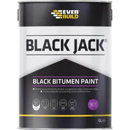 Everbuild Bitumen Paint - Black, 5l