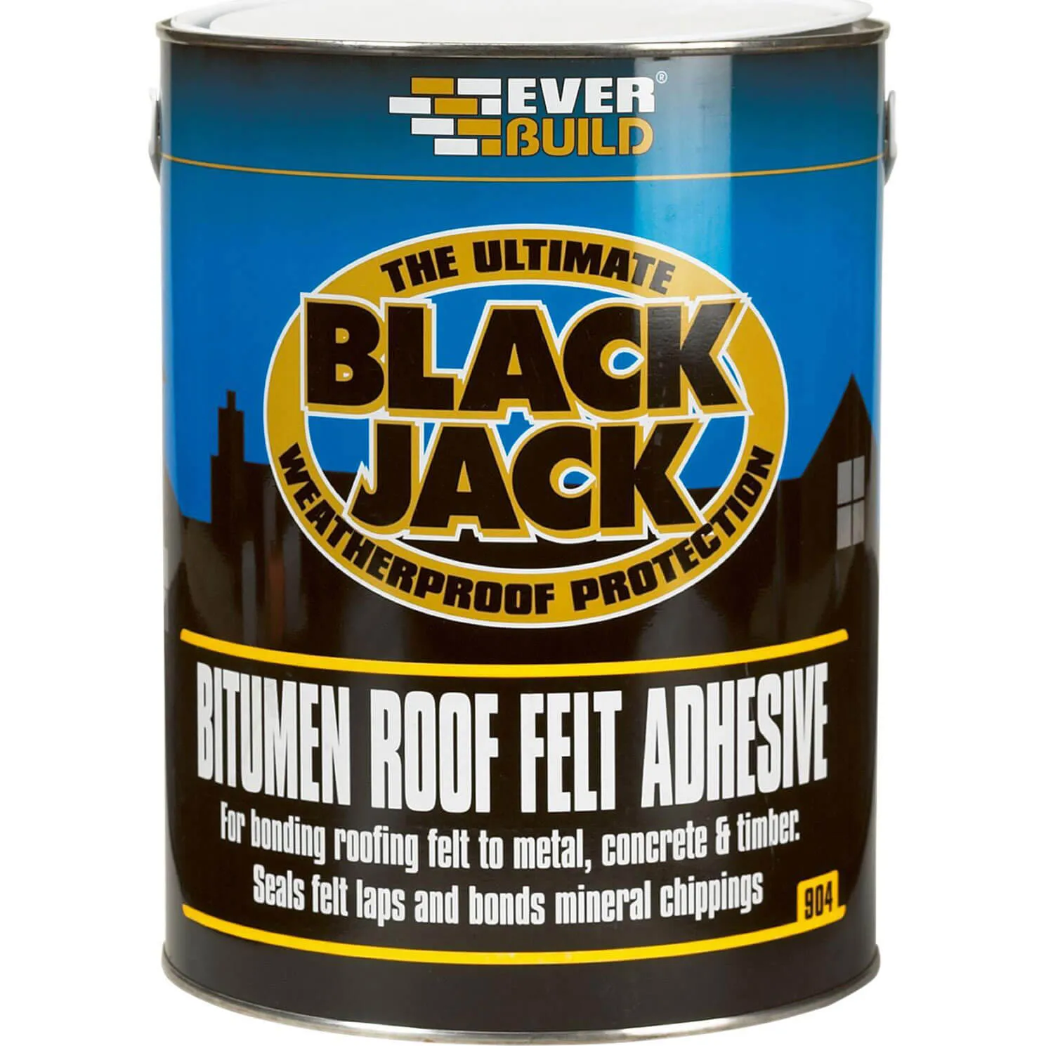 Everbuild Black Jack 904 Bitumen Roofing Felt Adhesive - 5l