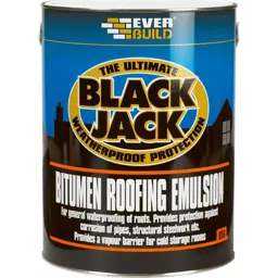 Everbuild Black Jack 906 Bitumen Roofing Emulsion - 5l