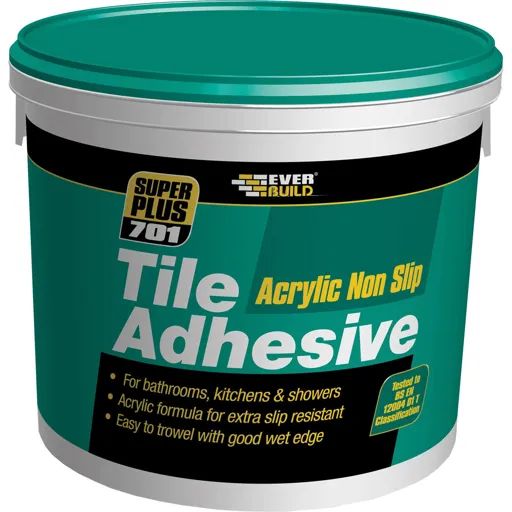 Everbuild Non Slip Tile Adhesive - 2.5l