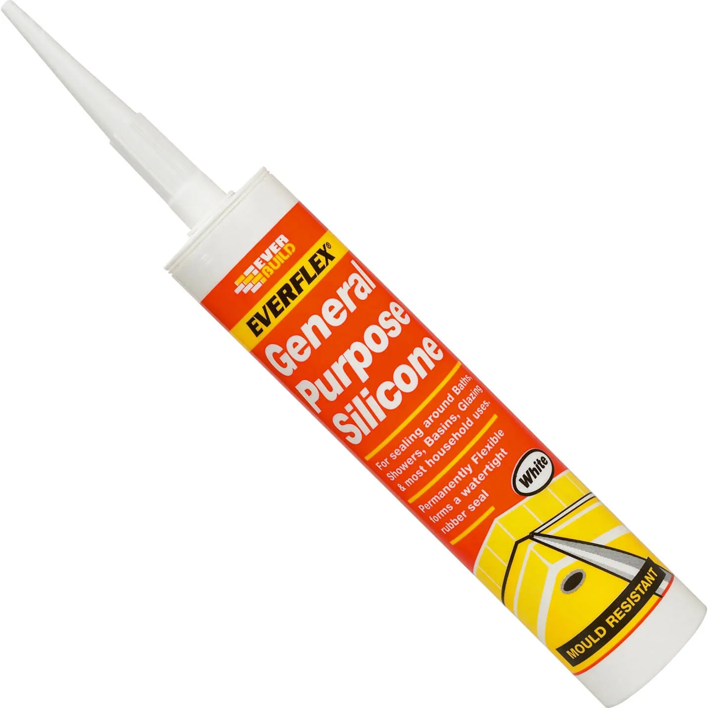 Everbuild General Purpose Silicone Sealant - Clear, 310ml