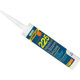 Everbuild Industrial and Glazing Silicone - Brushed Steel, 310ml