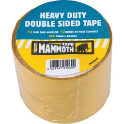 Everbuild Heavy Duty Double Sided Tape - Clear, 50mm, 5m