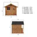 Mercia 6x4 Tulip Apex Shiplap Playhouse - Assembly service included