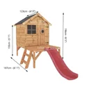Mercia 8x10 Snug Apex Shiplap Tower slide playhouse