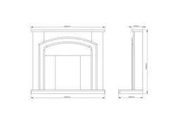 Be Modern Perlita Manila Fire surround