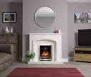 Be Modern Perlita White Fireplace surround set