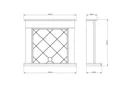Be Modern Nightwood White Fire surround with lights