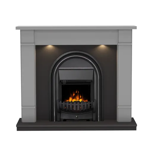 Be Modern Deansgate Light grey & black Fire suite