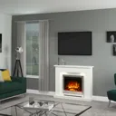 Be Modern Ellenslea White marble Fire suite