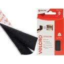 Velcro Stick On Tape Black - 20mm, 1m, Pack of 1