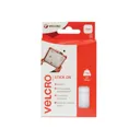 Velcro Stick On Squares White - 25mm, 25mm, Pack of 24