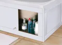 Croydex Unfold N Fit White Gloss MDF Storage Bath Side Panel - 1680mm - WB995122PW
