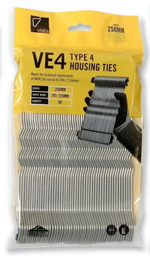 Vista Type 4 Housing Ties 250mm Stainless Steel (Bag of 50)