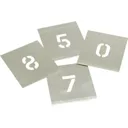 Stencils 8 Piece Zinc Number Stencil Set in Wallet - 2"