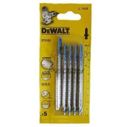 DeWalt T127D HSS Metal Cutting Jigsaw Blades - Pack of 5