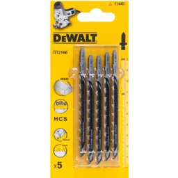DeWalt T144D HCS Wood Cutting Jigsaw Blades - Pack of 5