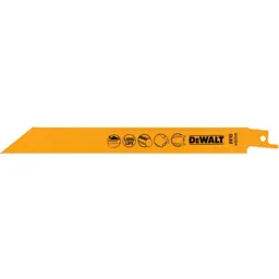 DeWalt Bi Metal Reciprocating Saw Blade for Metal - 203mm, Pack of 5
