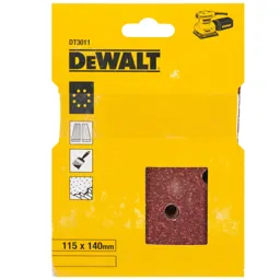 DeWalt Punched Clip On 1/4 Sanding Sheets - 115mm X 140mm, 100g, Pack of 25