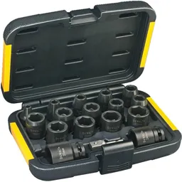 DeWalt 17 Piece 1/2" Drive Impact Socket Set Metric