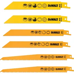 DeWalt DT2444 6 Piece Extreme Reciprocating Saw Blade Set