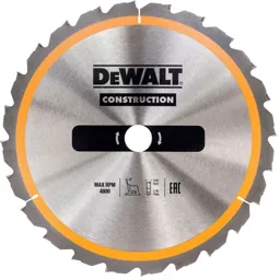 DeWalt Construction Circular Saw Blade - 160mm, 18T, 20mm