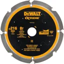 DeWalt PCD Fibre Cement Saw Blade - 216mm, 8T, 30mm