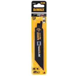 DeWalt Extreme Runtime Metal Cutting Reciprocating Saw Blade - 150mm, Pack of 5