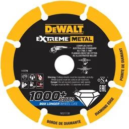 DeWalt Extreme Diamond Metal Cutting Disc - 125mm