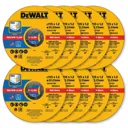 DeWalt Thin Stainless Steel Cutting Disc - 115mm, Pack of 10