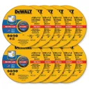 DeWalt Thin Stainless Steel Cutting Disc - 125mm, Pack of 10