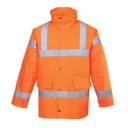 Oxford Weave 300D Class 3 Hi Vis Traffic Jacket - Orange, XL