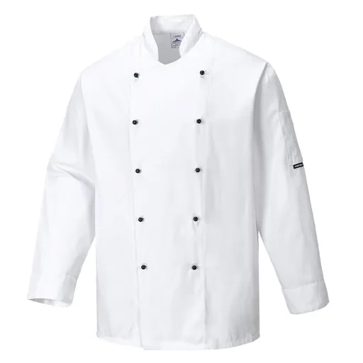 Portwest Unisex Somerset Chefs Jacket - White, L