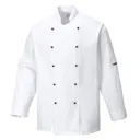 Portwest Unisex Somerset Chefs Jacket - White, 3XL