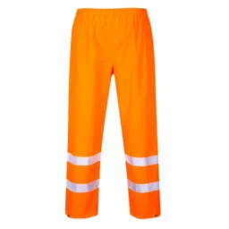 Oxford Weave 300D Class 1 Hi Vis Trousers - Orange, Small, 32"
